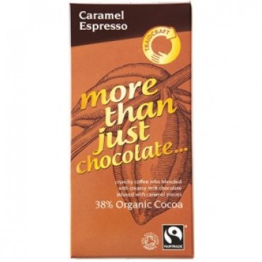Traidcraft Fairtrade Organic Caramel Espresso Chocolate 100g